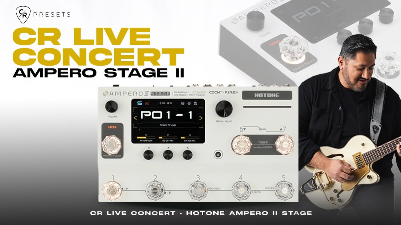 CR LIVE CONCERT PRESETS | AMPERO STAGE II | CHRIS ROCHA CANAL OFICIAL