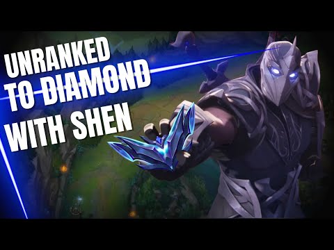 How to go from Unraked to Diamond with Shen - Placements Season 13 in only 7 wins - Highlights Only