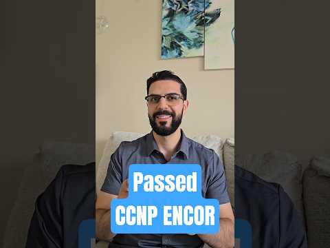 Passed Cisco CCNP ENCOR Exam! #ccnp #ccnpencor #cisco #ciscocert #ciscoccnp #ciscocertification