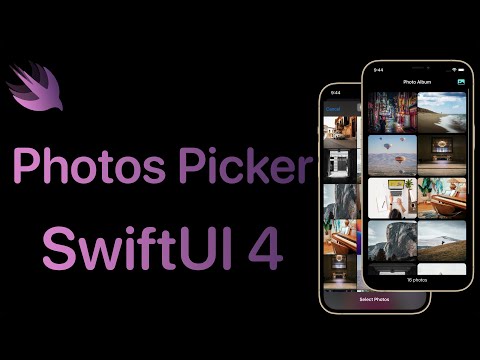 Photo Gallery App using PhotosUI API | PhotosPicker | SwiftUI 4