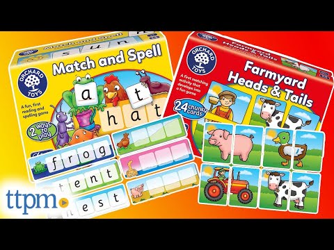Orchard Toys Match and Spell and Farmyard Heads & Tails Games from Moose Toys Instructions + Review!