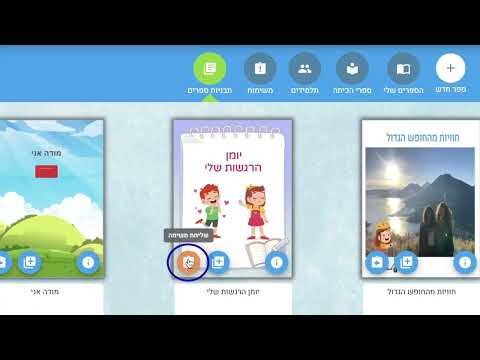 שימוש בתבניות ספרים