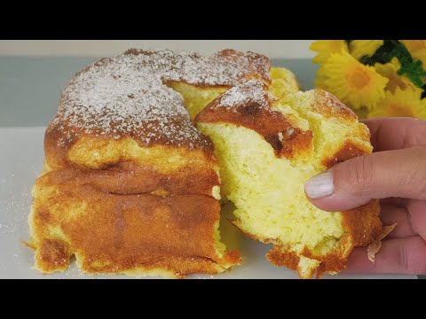 Japanese Yogurt Cake with Only 4 Ingredients 🍰