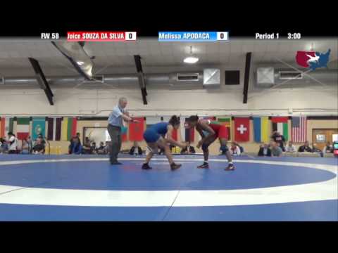58 KG RR4 - Joice Souza Da Silva (BRA) vs Melissa Apodaca (USA)