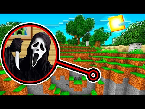 I DISCOVERED THE SECRET GHOSTFACE BASE IN THE MIDDLE OF THE NIGHT IN MINECRAFT?!  GPLAY & LUMI