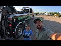Mr Wrecker Tows FULLY Loaded 18 Wheeler