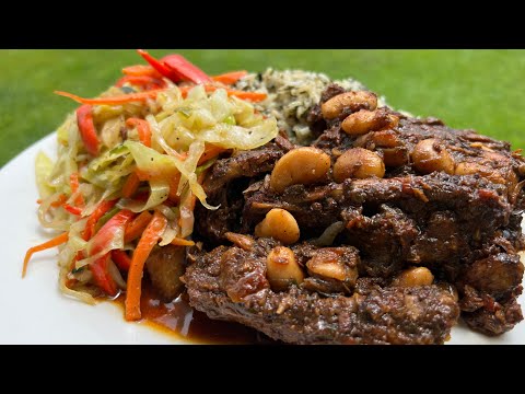 Callaloo season rice recipe and stew chicken back