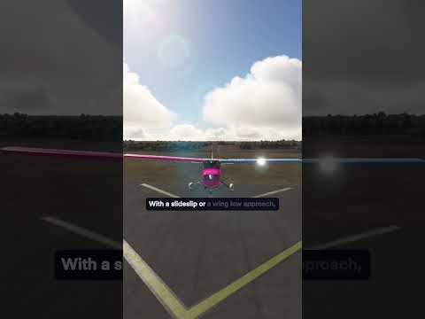 Crabbed or sideslip crosswind approach - which is better?