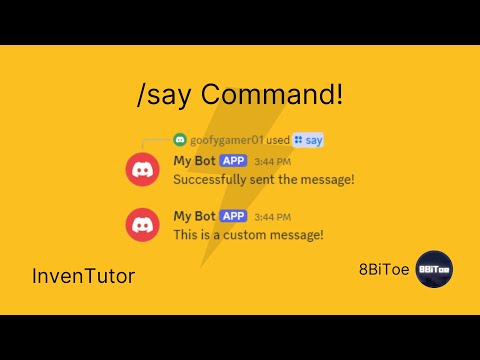 Video Thumbnail for How to make an /say command