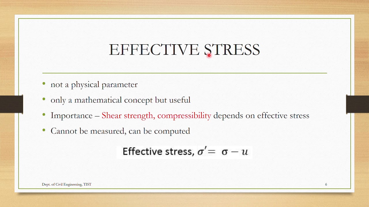 CE 208 Geotechnical Engineering I Module 3 - Effective Stress Principle Part 1