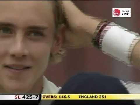Stuart Broad 1st test wicket against Srilanka 2007