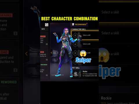 New Secret Sniper character combination || free fire sniper character combination
