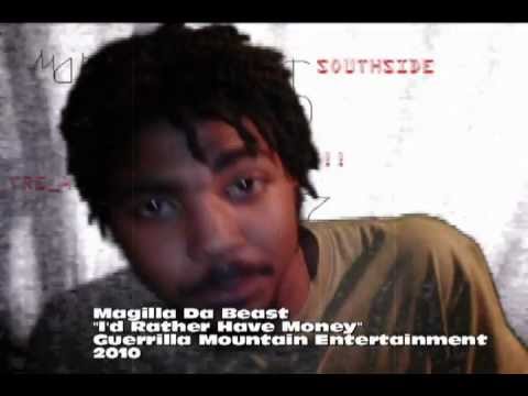 Real North Carolina Underground Rap Magilla Da Beast-I'd Rather Have Money Official Music Video