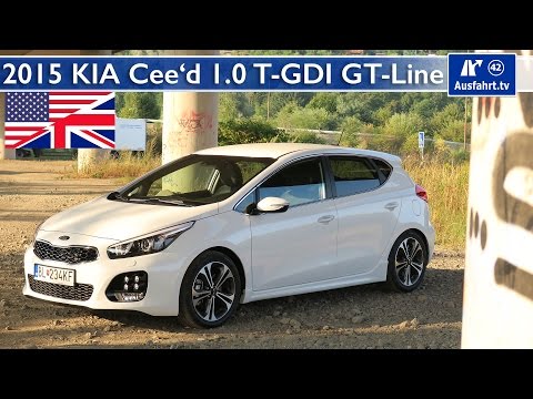 2015 Kia Cee'd 1.0 T-GDI GT-Line - Test, Test Drive and In-Depth Review (English)