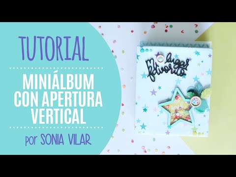 Tutorial: mini álbum con lomo de polipropileno - por Sonia Vilar