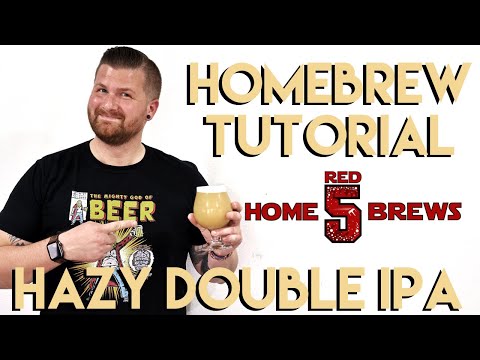 Homebrew Tutorial: Grain to Glass Foggy Hazy Double IPA (How to Brew)