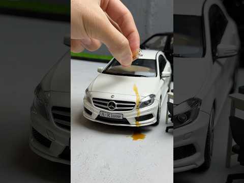 Thumbnail for Mercedes-Benz A-Class Model Car Paper Towel Cleaning #mercedes #diecastcars #paper by Mercedes-Benz A-Class