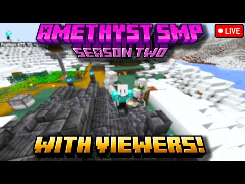 EPIC Minecraft Amethyst SMP Castle Building!