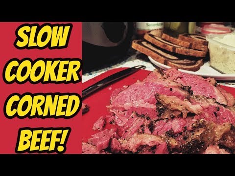 AMAZINGLY Tender Corned Beef In A Slow Cooker