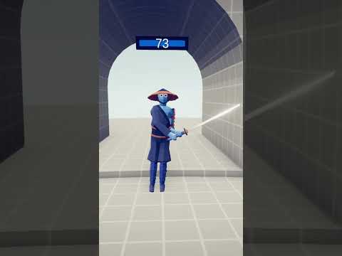 CLUBBER vs SAMURAI | Totally Accurate Battle Simulator #shorts #tabs #vs