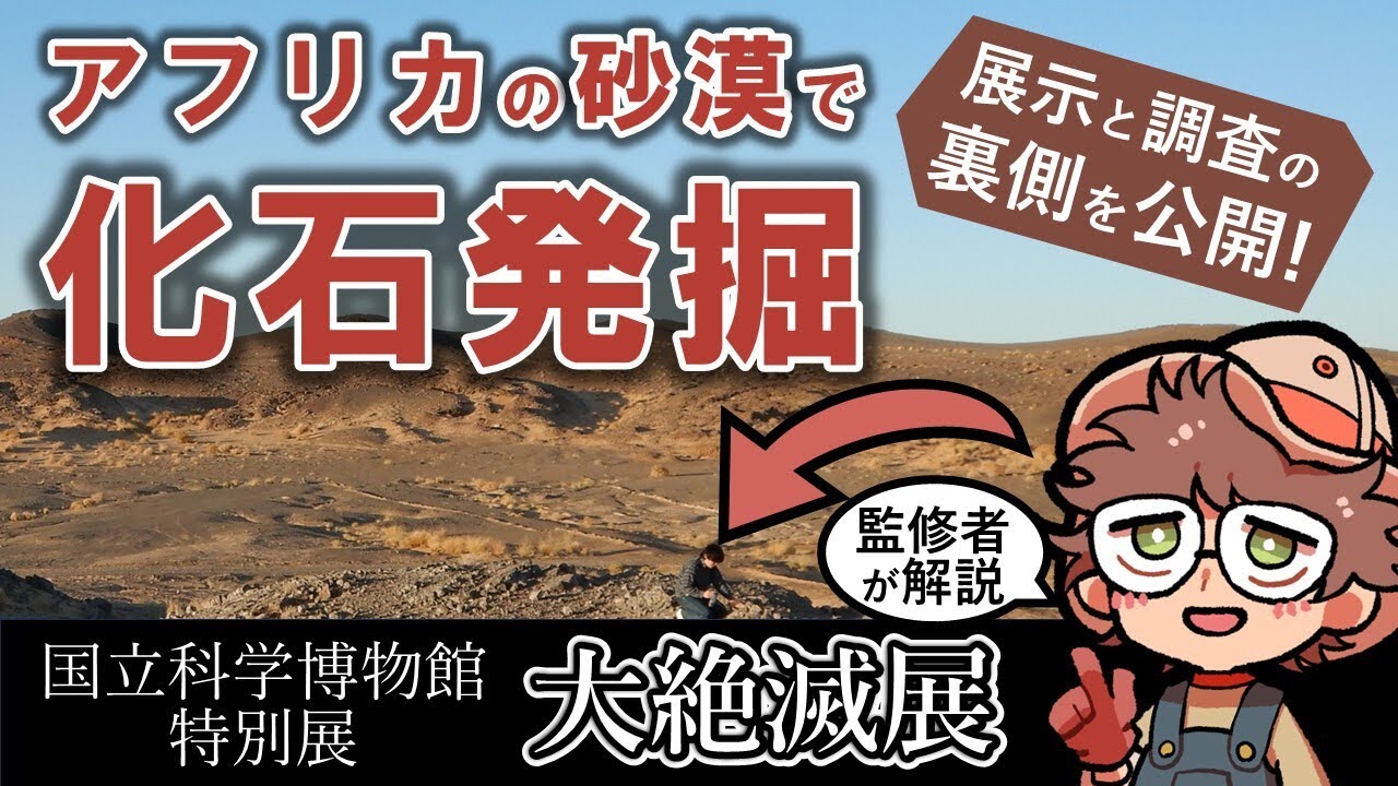 【特別展 大絶滅展】アフリカの砂漠で化石発掘！調査と展示の舞台裏【国立科学博物館】