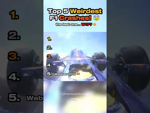 Top 5 Weirdest F1 Crashes! 🤯💥 | The Last One... WTF!? 😱 #formula1 #f1 #formulaone