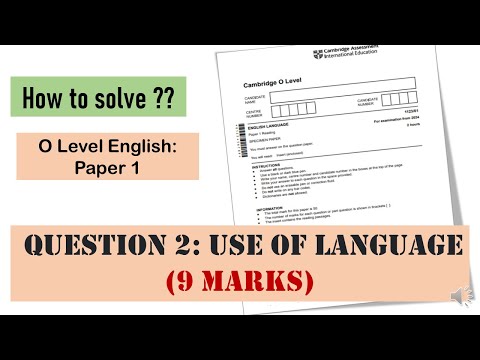 English O levels/New Syllabus Paper 1 Q2
