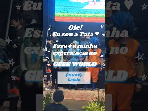 💙🙂‍↕️ Um pouco do meu dia no Geek World que aconteceu em Esteio, na Casa de Cultura!