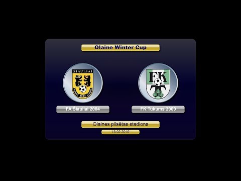 U-16 FA Šiauliai 2004 - FK Tukums 2000 (Olaine Winter Cup 2019)