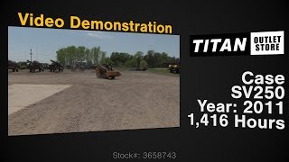 Case SV250, 1416 Hr, Hand Controls, Aux Hyd,84'' Bucket Skid Steer Sold on ELS!