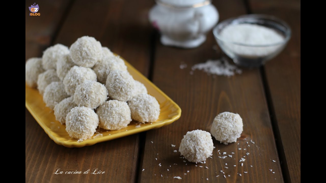 Palline di cocco con ricotta e caffè