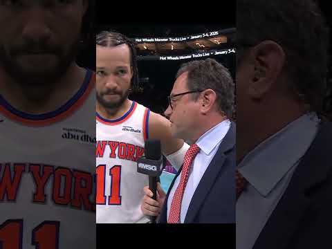 Jalen Brunson on Knicks Win, and the impact of Allen Iverson on his career.
