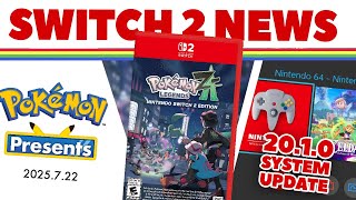 Switch 2 - Pokémon Presents, Firmware 20.1.0 Tour & Legends Z-A Release Date