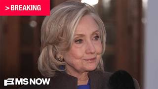 BREAKING: Hillary Clinton speaks after GOP’s Epstein deposition