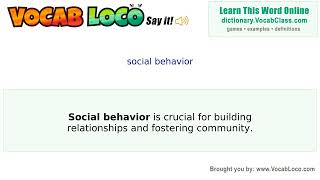 Video thumbnail for social behavior