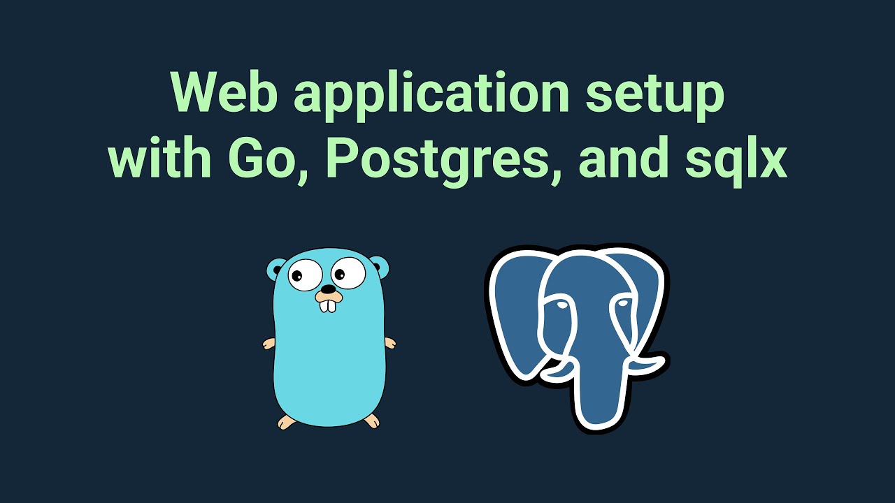 Go application setup with PostgreSQL, sqlx, goose migrations