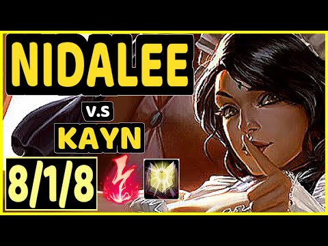 MINERVA (NIDALEE) vs KAYN - 8/1/8 KDA JUNGLE CHALLENGER GAMEPLAY - BR