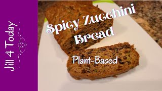 Plant Based Spiced Zucchini Bread with Walnuts