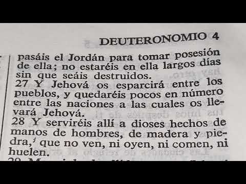 Advertencia contra la idolatría. ( Deuteronomio 4: 15- 40)