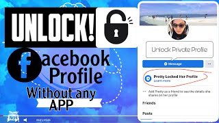 HOW TO UNLOCK! Private Facebook Profile | Paano ba mag Unlock ng Private Facebook Profile #viral