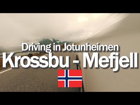 Driving in Jotunheimen, Krossbu - Mefjell