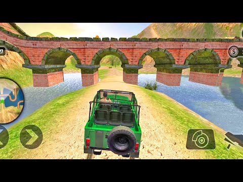 Hill Mountain Jeep Driving Uphill Climb | Green Jeep Racing 3D Game | Games 3D