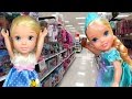 TOY HUNT with ELSA & CINDERELLA toddlers ! Lots of toys and dolls ! Playing