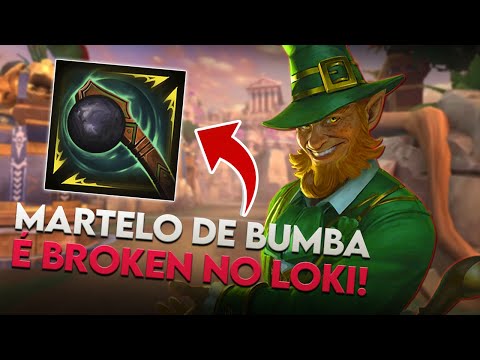 LOKI JUNGLER, MARTELO DE BUMBA É BROKEN NO LOKI! - ⚡ Smite BR Ranked Conquista