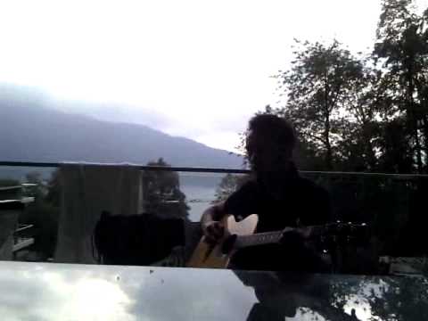 Jamming on the balcony in Switzerland