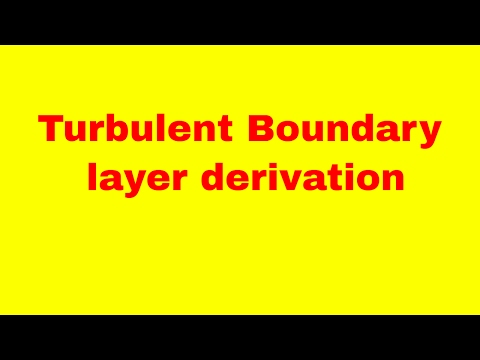 turbulent boundary layer thickness derivation , shear stress , drag force | blasius solution