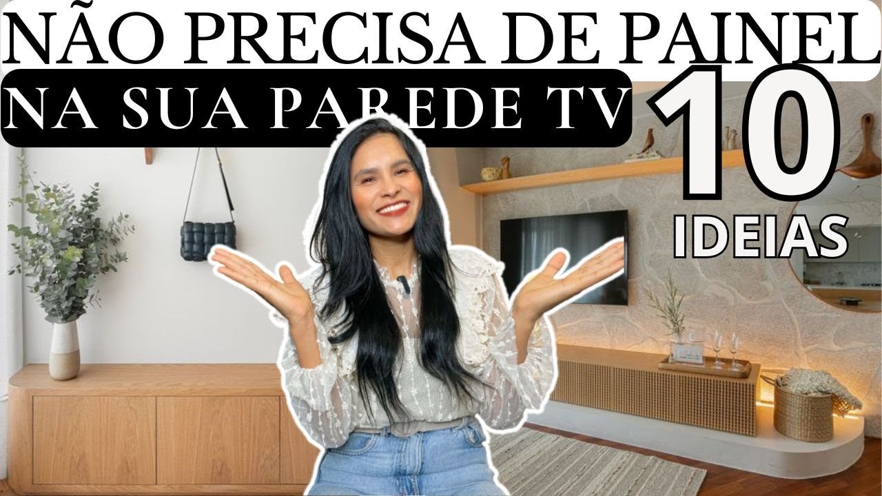 10 IDEIAS DE PAREDE TV SEM O USO DO PAINEL - BARATAS E ELEGANTES