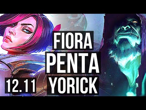 FIORA vs YORICK (TOP) | Penta, 1.6M mastery, Legendary | EUW Diamond | 12.11
