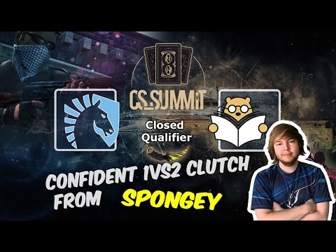 Confident 1vs2 clutch from Spongey, Liquid vs Bad News Bears, cs_summit 8