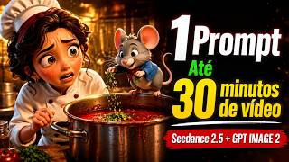 DE 1 PROMPT A UM VÍDEO LONGO com SEEDANCE 2.5 | SORTEIO DE CONTAS GRÁTIS